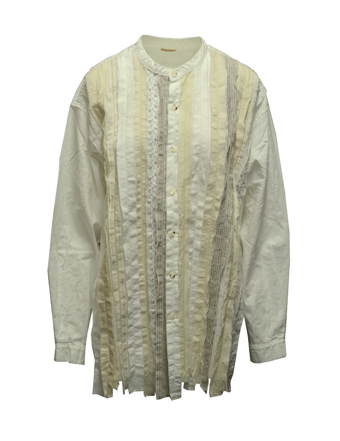 Kapital OX cloth HOBO dress band collar oversized shirt K2103LS045 WHITE