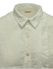 Kapital camicia bianca in cotone e lino prezzo