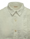 Kapital camicia bianca in cotone e lino EK-497 WHITE prezzo