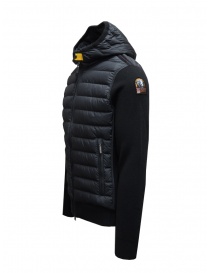 Parajumpers Illuga black down jacket with wool sleeves