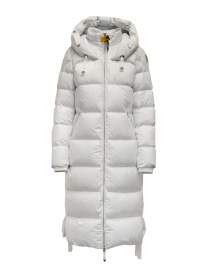 Womens coats online: Parajumpers Panda long white down jacket