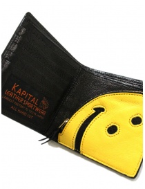 Kapital men's wallet in black leather with smile wallets price