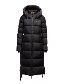 Womens coats online: Parajumpers Panda long down jacket black