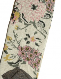 Kapital calze beige chiaro a fiori con rombi trasparenti calzini prezzo