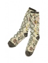 Kapital calze beige chiaro a fiori con rombi trasparenti acquista online K2104XG549 LIGHT BEIGE