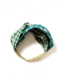 Kapital green hair band with flowers K2104XH546 GREEN