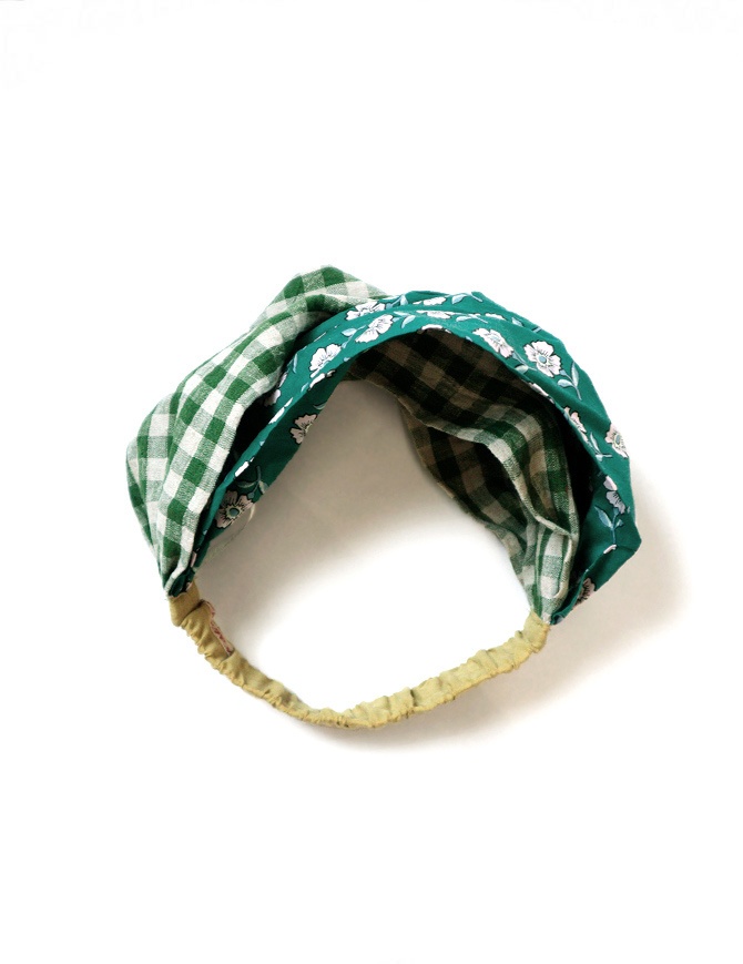 Kapital fascia per capelli verde a fiori K2104XH546 GREEN Kapital fascia per capelli verde a fiori K2104XH546 GREEN cappelli online shopping