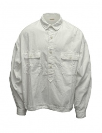 Kapital camicia anorak in twill bianco K2109LS010 WHITE order online