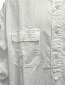 Kapital anorak shirt in white twill mens shirts buy online