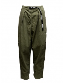 Kapital pantaloni ripstop khaki con bottoni laterali K2104LP120 KHAKI