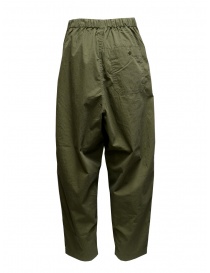 Kapital khaki ripstop trousers with side buttons buy online