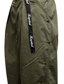 Kapital pantaloni ripstop khaki con bottoni laterali prezzo