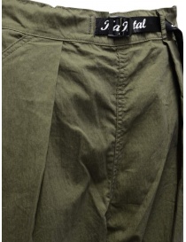 Kapital khaki ripstop trousers with side buttons mens trousers buy online