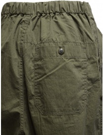 Kapital pantaloni ripstop khaki con bottoni laterali acquista online prezzo