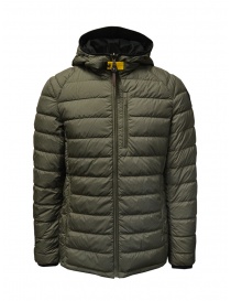 Mens jackets online: Parajumpers Reversible khaki-black down jacket