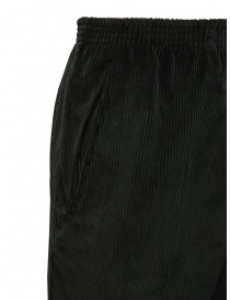 Cellar Door Bandel trousers in black ribbed velvet mens trousers buy online