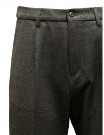Cellar Door Chino pantaloni grigio asfalto in lana pantaloni uomo acquista online