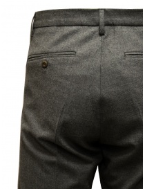 Cellar Door Chino pantaloni grigio asfalto in lana acquista online