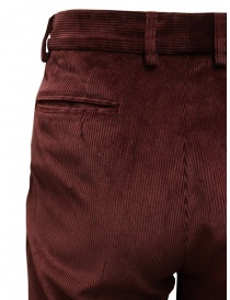 Cellar Door Modlu pantaloni in velluto a coste porpora pantaloni uomo acquista online