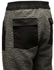 Cellar Door pantalone in peluche grigio e nero acquista online