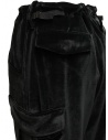 Cellar Door Cargo multipockets black velvet pants price CARGO D IQ126 99 NERO shop online