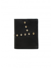 Portafogli online: Guidi PT3_RV portafoglio in pelle canguro con borchie