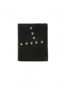 Guidi PT3_RV wallet in kangaroo leather with studs PT3_RV KANGAROO FG BLKT