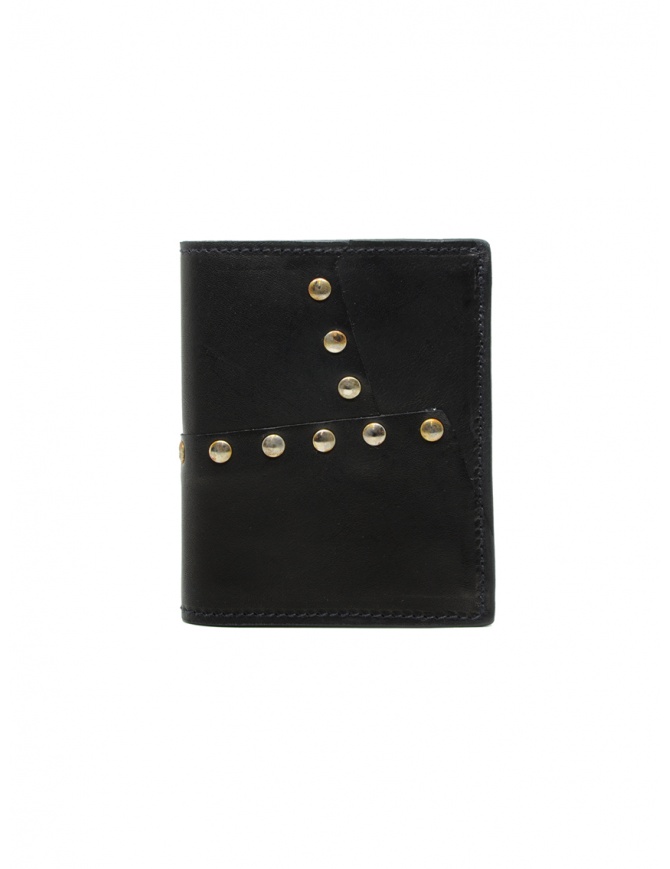 Guidi PT3_RV portafoglio in pelle canguro con borchie PT3_RV KANGAROO FG BLKT portafogli online shopping