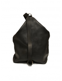 Guidi BK2 Shoulder Bucket Bag in Black Horse Leather