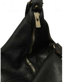 Guidi BK2 Shoulder Bucket Bag in Black Horse Leather