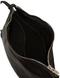 Guidi PKT04M three-pocket bag in black kangaroo leather bags price