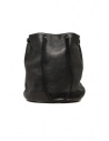 Guidi BK3 bucket bag in black horse leather price BK3 SOFT HORSE FG BLKT shop online