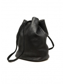 Guidi BK3 bucket bag in black horse leather BK3 SOFT HORSE FG BLKT