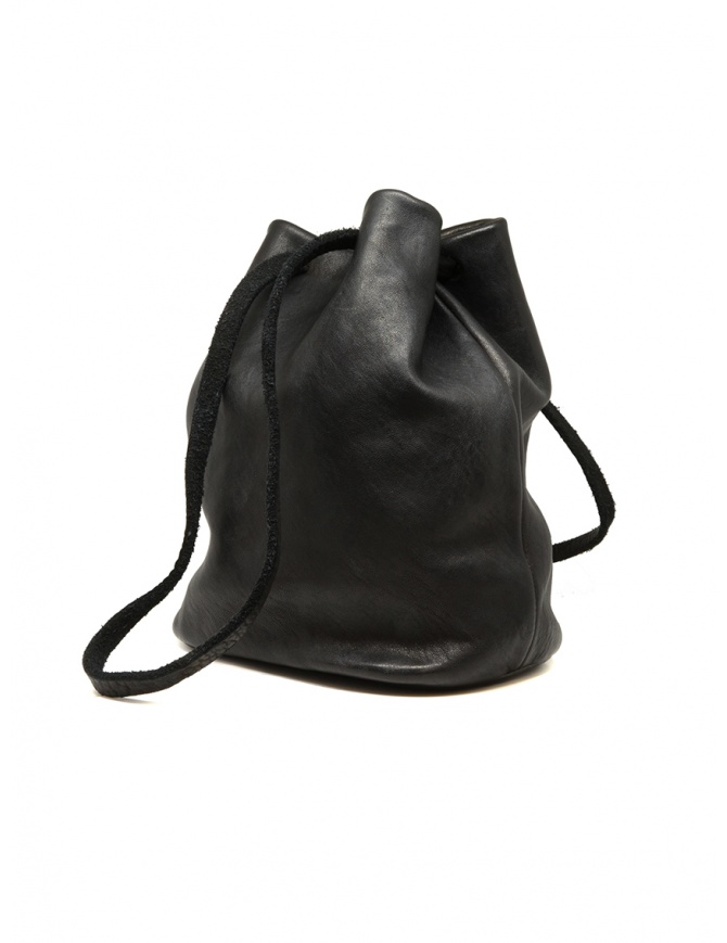 Guidi BK3 bucket bag in black horse leather BK3 SOFT HORSE FG BLKT bags online shopping
