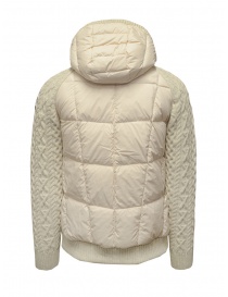 Parajumpers Thick piumino bianco con maniche in lana prezzo