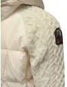 Parajumpers Thick white down jacket with wool sleeves shop online mens jackets