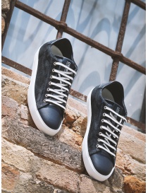 Leather Crown Pure sneakers scamosciate blu scuro calzature uomo prezzo