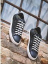 Leather Crown Pure dark blue suede sneakers price MLC136 20164 shop online