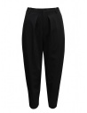 Zucca black shiny trousers with pleats buy online ZU09FF265 26 BLACK