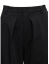 Zucca pantalone nero lucido con le pince ZU09FF265 26 BLACK prezzo