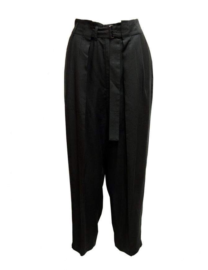 Zucca pantaloni neri opachi con le pinces ZU09FF108 25 BLACK pantaloni donna online shopping