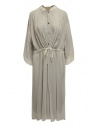 Zucca abito lungo velato color grigio nebbia acquista online ZU09FH021 02 WHITE
