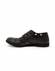 Zucca perforated lace-up shoes in black