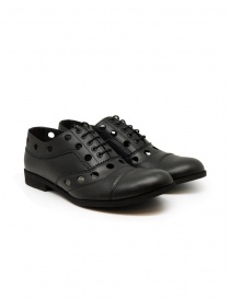 Zucca perforated lace-up shoes in black ZU17AJ409 26 BLACK