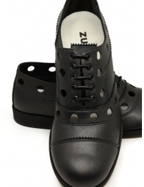 Zucca perforated lace-up shoes in black price