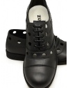 Zucca perforated lace-up shoes in black ZU17AJ409 26 BLACK price