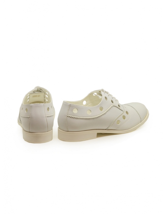 Scarpe Flat Donna Toteme In Pelle Bianca – Punta Quadrata Retrò Stringate, Taglia 5 US