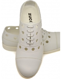 Zucca perforated lace-up shoes in white buy online