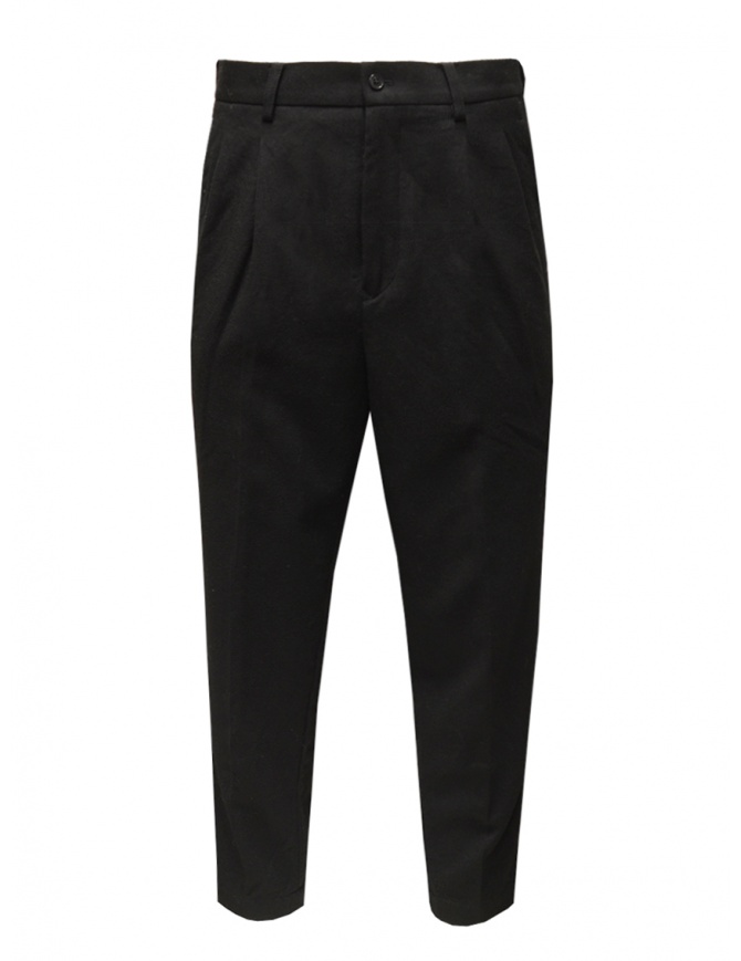 Zucca pantaloni unisex in lana neri CZ09FF515 26 BLACK pantaloni donna online shopping