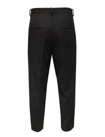 Zucca unisex black wool trousers buy online